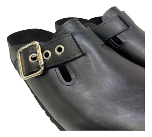 Zueco Comodo Liviano Cerrado Bajo Hebilla Mujer Moda