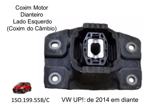 Coxim Do Motor Lado Esquerdo Para Volkswagen Up!