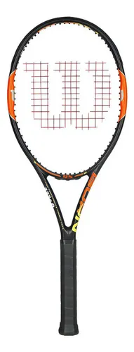 Raqueta Tenis Wilson Burn 95 309 G Fibra Carbono Tennis Tamaño Del Grip 3 (4 3/8) Color Negro/naranja/amarillo