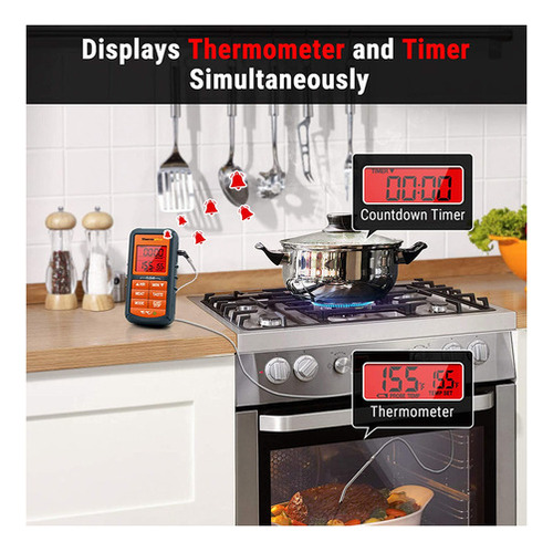 Termômetro digital de carne para grelhar Thermopro TP06s com sonda