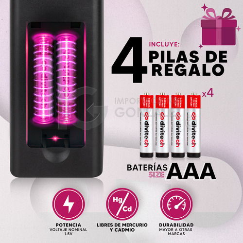 Control Remoto Compatible Con Pioneer Rc199g Pantalla Smart Tv + 4 Pilas Divitech® AAA