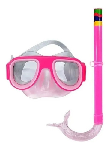 Kit Mergulho Óculos Natação E Snorkel Infantil Das Pricesas