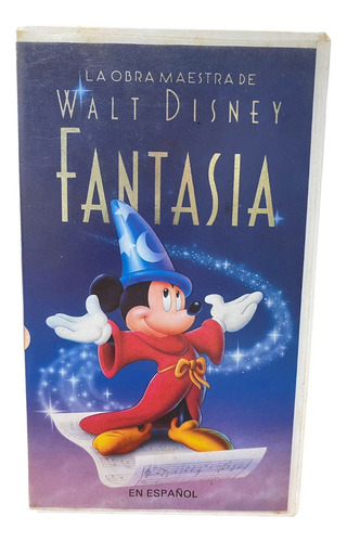 Película Vhs De Fantasía De Walt Disney La Obra Maestra