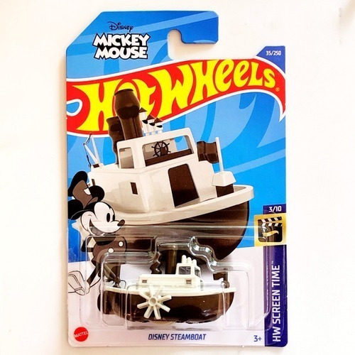 Hot Wheels Escala 1:64 #35 Disney Steamboat Screen Time 3/10