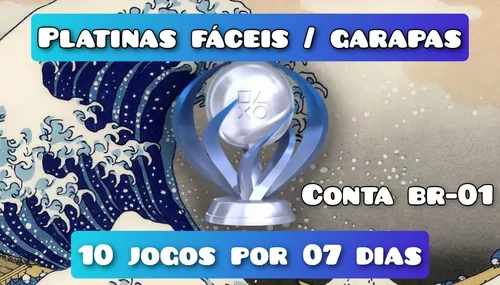 Pack Platinas Faceis Ps4 10 Jogos 7 Dias!!(garrapinhas)