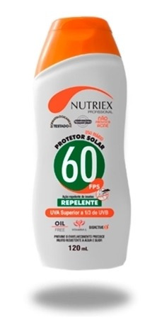 Kit 2 Protetor Solar Fator 60 Fps Repelente Proteção 120 Ml