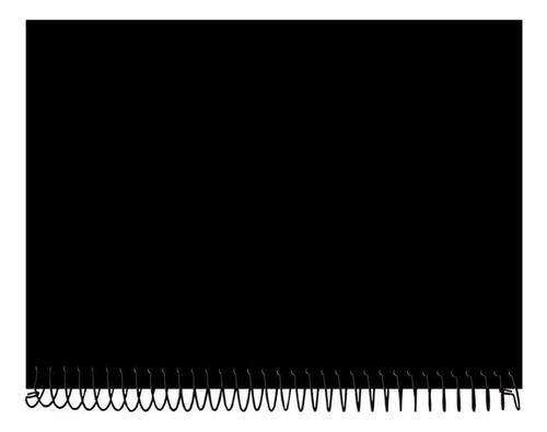 Caderno Capa Preta Dura Uni 10 Matérias 200 Folhas