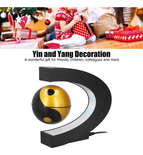 Ornamento De Levitación Yin Y Yang Flotante En Forma De C