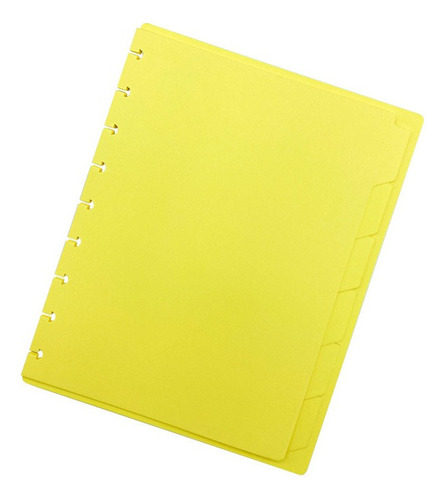 Divisórias E Subcapas Amarelo Para Caderno De Disco Brw