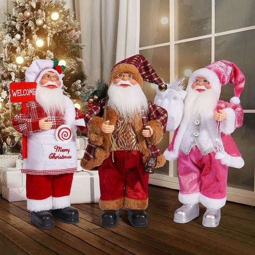 Figura Decorativa De Papá Noel Para Muñeca Navideña, Color A