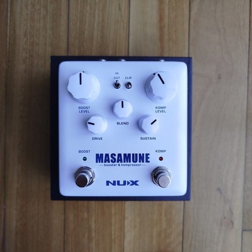 Pedal De Efecto Nux Masamune Nbk-5 - Compresor Y Booster Blanco (Usado)