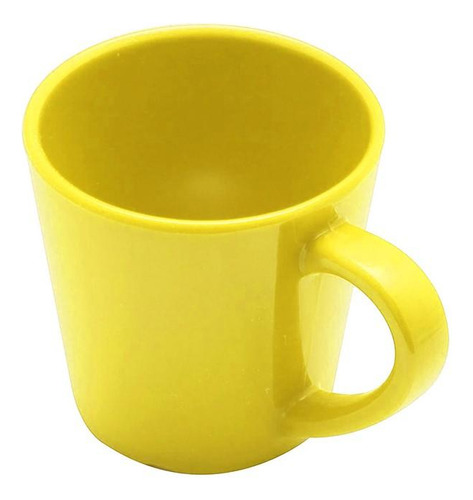 Taza Melamina Con Asas Amarilla 7 Oz.