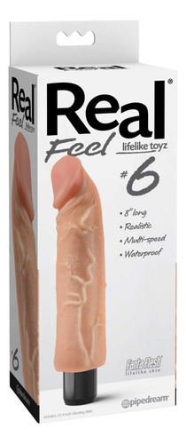 Sexshop Vibrador Real Feel N°6 Consolador Dildos Sexual Color Piel