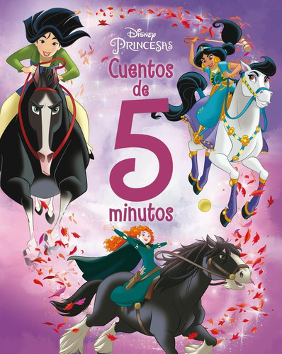 Princesas. Cuentos De 5 Minutos. Historias De Caballos, De Disney., Vol. 1. Editorial Disney Libros, Tapa Dura, Edición 1 En Castellano, 2023