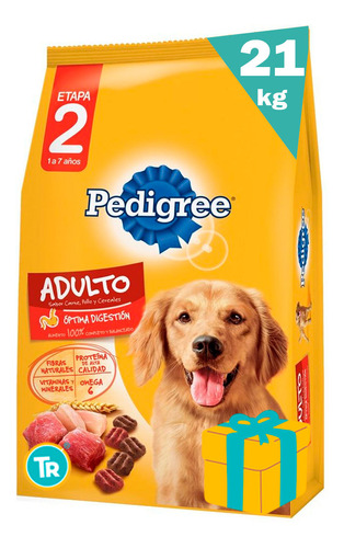 Racion Perro Pedigree Adulto + Obsequio + Envio Gratis