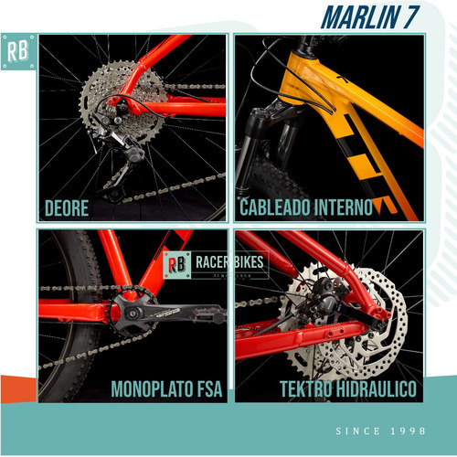 Imagen 2 de 10 de Bicicleta Trek Marlin 7 R29 Rock Shox - Racer Bikes