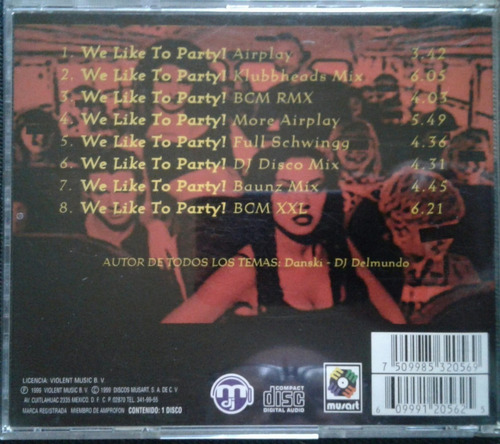 Vengaboys We Like To Party The Vengabus Cd Nuevo (Usado)