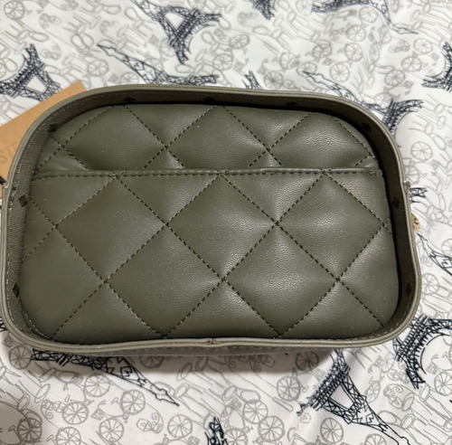 Bolsa Steve Madden Sin Strap Verde Musgo Lisa Oro (Usado)