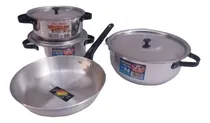 Comprar Cacerolas Aluminio Set Universal 3 Cacerolas + Sarten