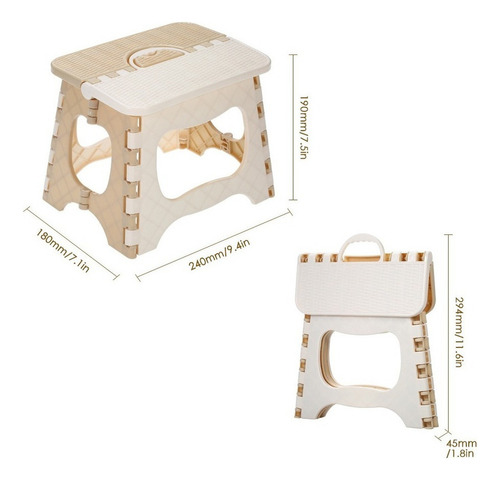 . Taburete Plegable De Plástico Plegable Portátil Silla