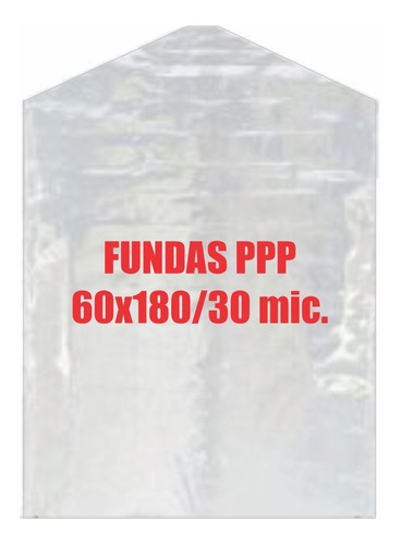 Fundas Polipropileno P/prendas 60x180/30 Mic.- Pack X 50 Un.