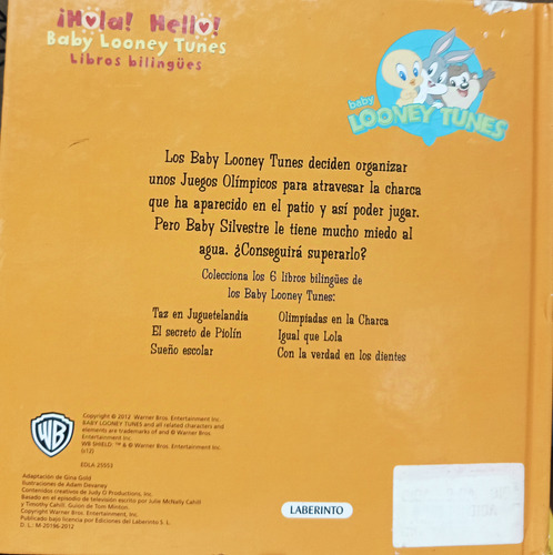 Baby Looney Tunes Libros Bilingües Tapa Dura X 3+2 Libros