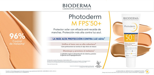 Bioderma Photoderm M Fps50+ Tono Bronce | Piel Hiperpigmenta
