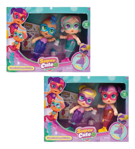 Muñeca Super Cute Mermaid Cuties Sofi Y Sisi Next Point