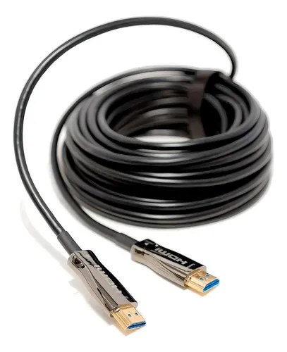 Cabo Hdmi Fibra Óptica 2.0 4k 10,0 Metros Menor preço em Cabo Hdmi Fibra Óptica 2.0 4k 10,0 Metros