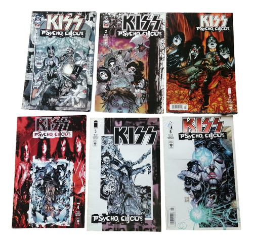 Kiss Pack 6 Comics Psycho Circus Como Nuevas 