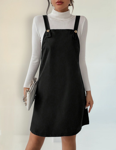 Shein Vestido Enterito Mujer Overol Jardinero Invierno