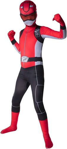 Morphsuits Disfraz Oficial De Power Rangers Rojo Para Niños,