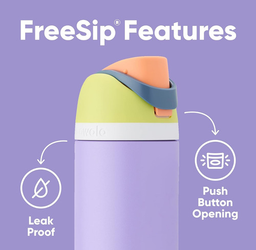Termo Owala Freesip 24oz. Acero Inoxidable Malvavisco