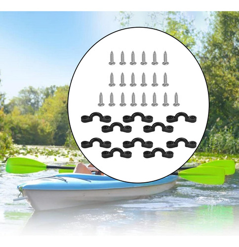 10 Uds Kayak Pad Eye Nylon C Tipo Tirador Hebilla Ojales