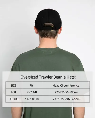 Zylioo Sombreros Sin Ala Xxl De Gran Tamaño, Gorra De Cala.