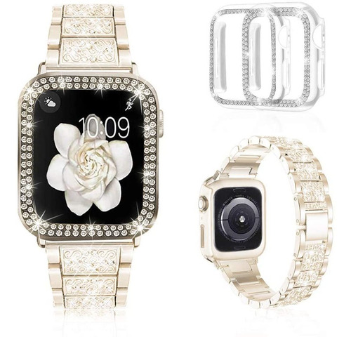 Malla Para Apple Watch Brillante Series6/5/4/3/2/1  Champagn