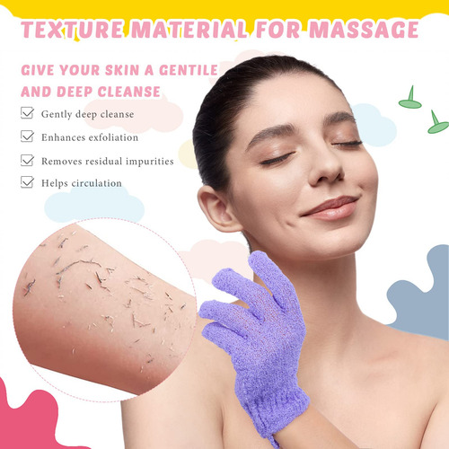 Depurador De Espalda Exfoliante Con Asas Juego De 4 Depurado