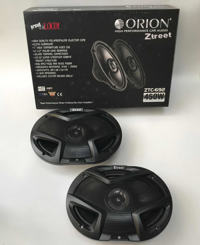 Parlantes Para Carro Orion Ztc-692/450watts/6x9