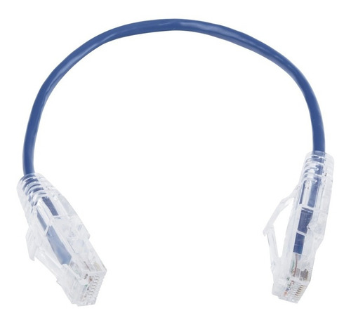 Cable De Parcheo Slim Utp Cat6 20cm Azul 28awg