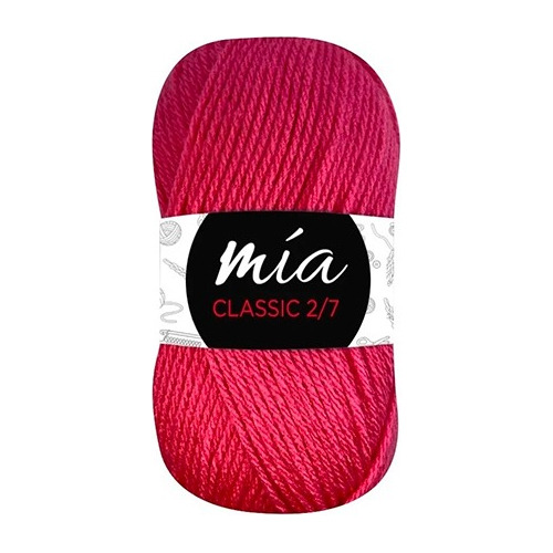Lana Cashmilon Mia 2/7 Hipoalergénica 10 Ovillos Por Color Color Fucsia Fluo M501