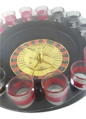 JOGO CASSINO ROLETA SHOT 16 COPOS BEBIDAS DRINK