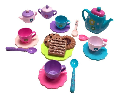 Juego De Te Juliana Accesorios Jueguete Infantil Cocinita Color Multicolor