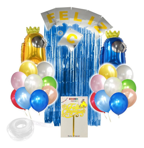 Combo Economico Globos Cumpleaños Among Us De 56 Unidades