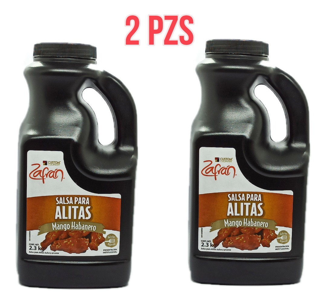 Salsa Para Alitas Zafran Duo Pack Salsa De Alitas Mango Habanero Zafran 2.4k ( 2pzs ) | Mercado