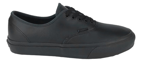 Tenis Vans Authentic Negro Piel Unisex 100% Original