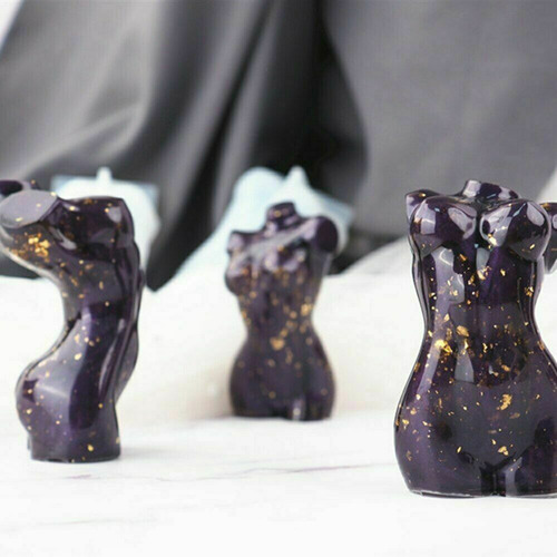 Molde De Silicona Diy Body Vela Moldes Para Velas Para Cuerp