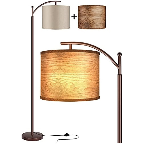 Lámpara De Pie Para Sala De Estar Led Con 2 Pantallas