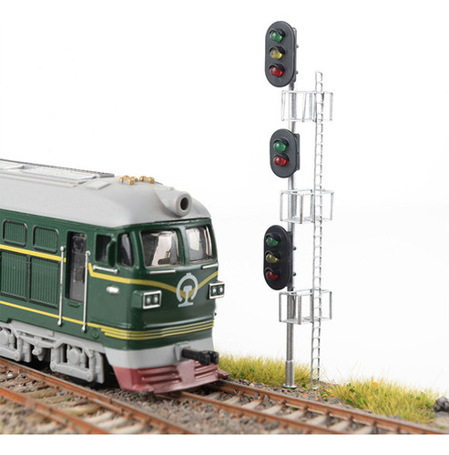 1:87 Escala Ferroviária Semáforos Ferroviários Miniatura