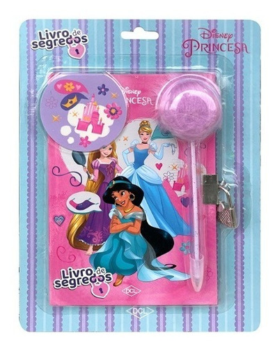 Diário Livro De Segredos Princesas Disney Dcl