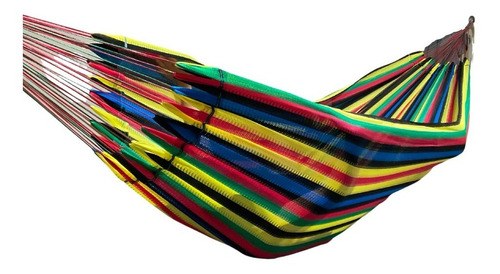 Imagen 1 de 3 de Hamacas Yucatecas De Nylon Coloridas